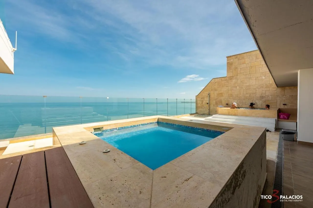 Zona Morros Cartagena Apto 2 Hab Con Jacuzzi Y Terraza Bbq, Wifi Y Frente A La Playa Apartment
